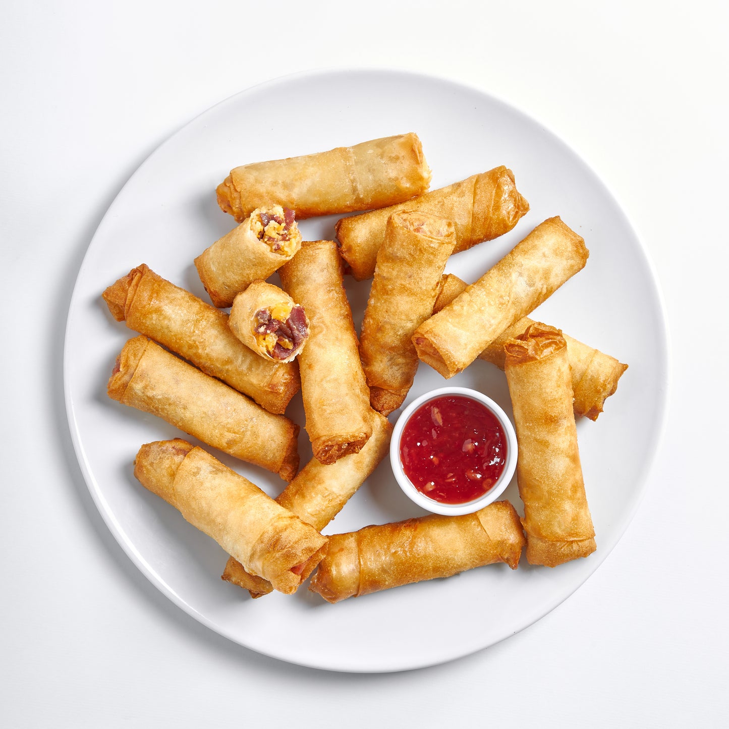 Mix Cheese Pastrami Spring Rolls